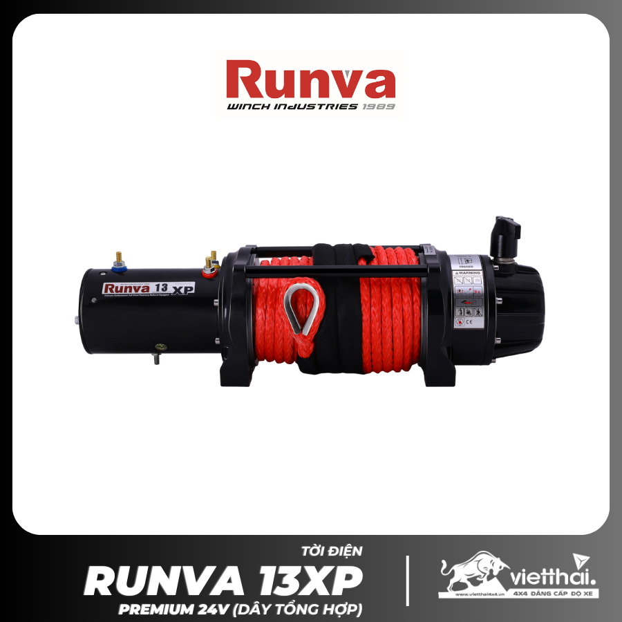 TỜI RUNVA 13XP PREMIUM 24V VỚI DÂY TỔNG HỢP